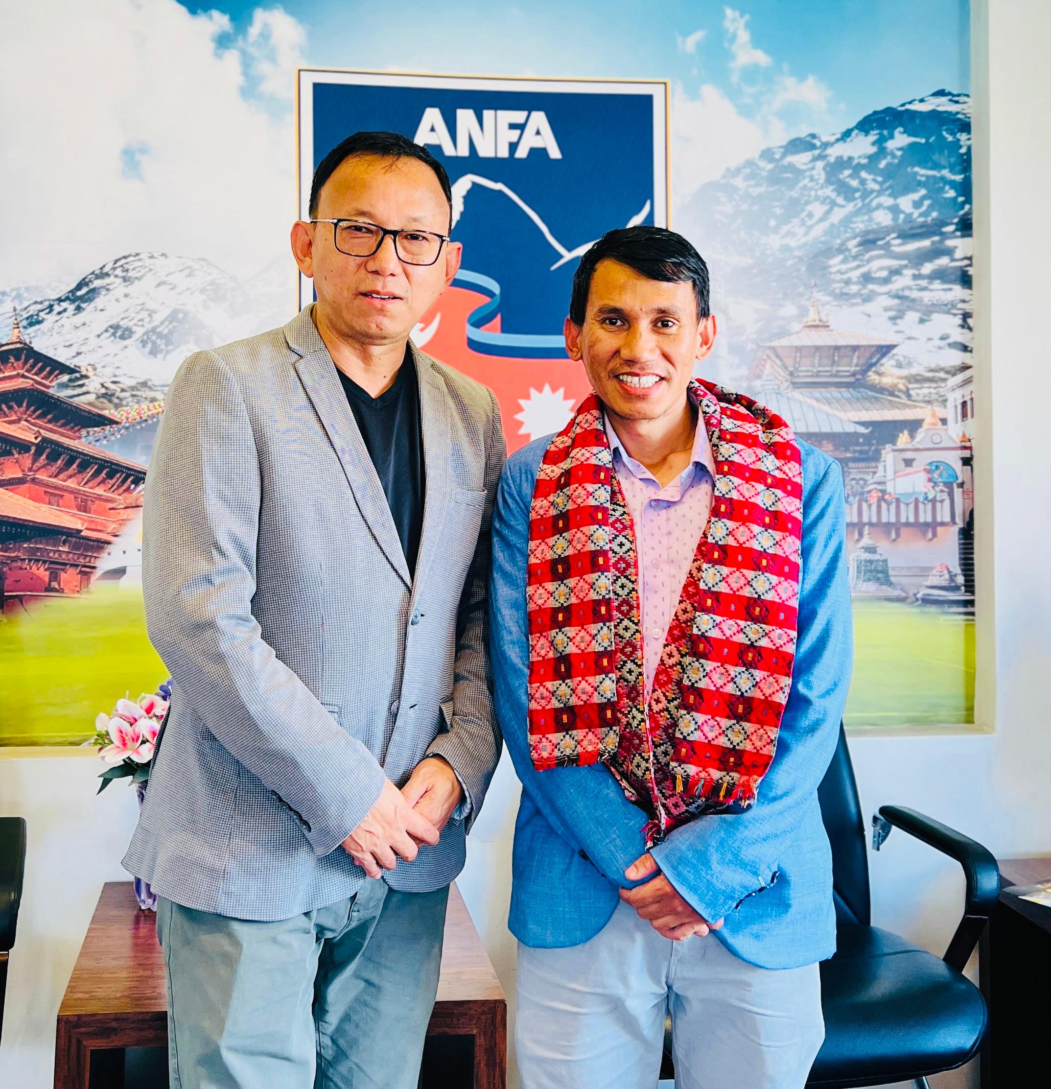 In 2024, received an honor from the President of All Nepal Football Association (ANFA), Mr. Pankaj Bikram Nembang.